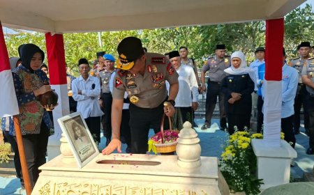 Kapolri Ziarah ke Makam Marsinah dan Kunjungi Museum di Nganjuk