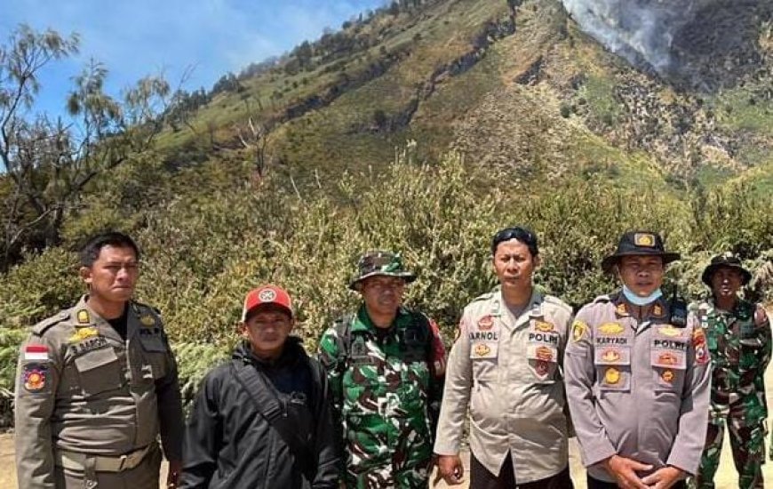 Polresta Banyuwangi dan Tim Gabungan Perketat Pemantauan Cegah Karhutla Bondowoso Meluas ke Gunung Rante